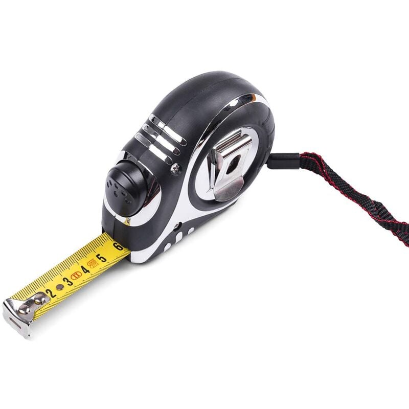 foto del prodotto hardy working tools metro a nastro, flessometro ampio 19mm, lunghezza 5m, clip da cintura, a0700-451905