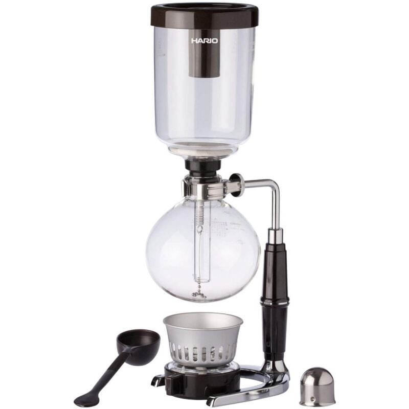 foto del prodotto hario tca 5 technia sifone per caff , 5 tazze, colore nero argento