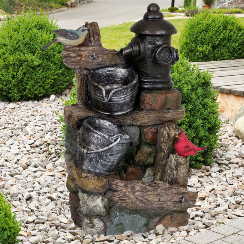 foto del prodotto harms area esterna primavera fontana ornamentale cascata pietra look secchio pompa da giardino uccelli danni