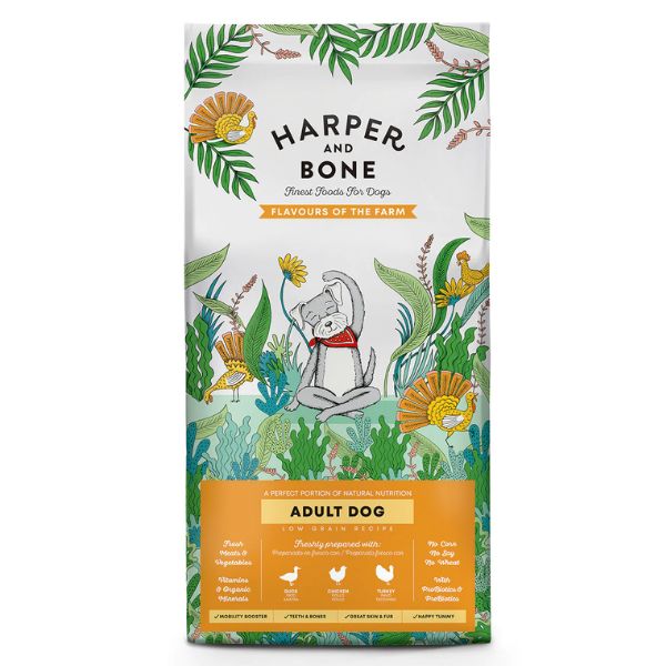 foto del prodotto harper and bone adult medium large flavours of the farm 12 kg 1 ordine scegli lo sconto bzr5 bzr20 200 punti fedelt 