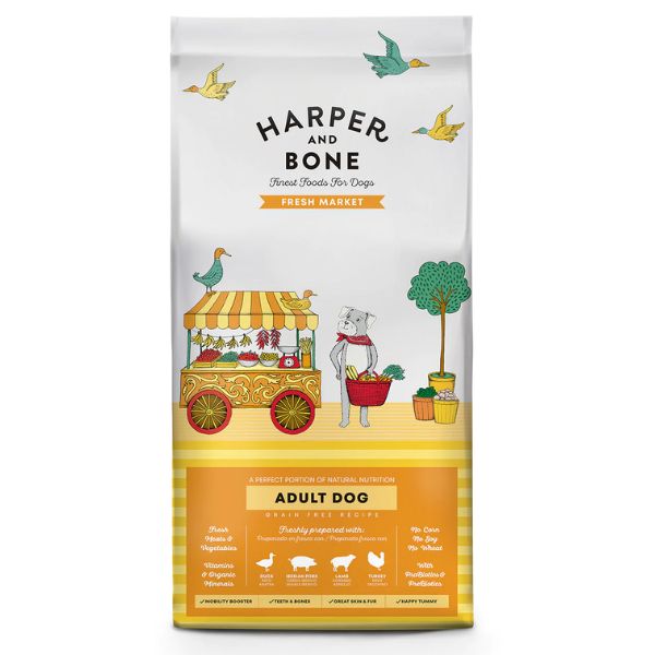 foto del prodotto harper and bone adult medium large grain free fresh market 12 kg 1 ordine scegli lo sconto bzr5 bzr20 200 punti fedelt 