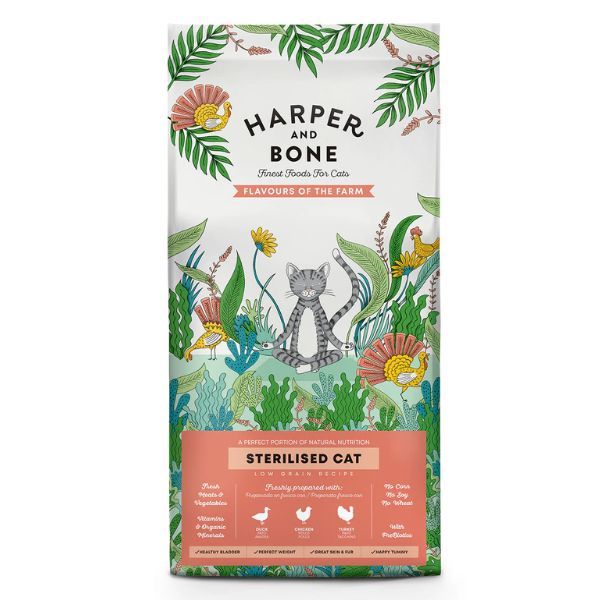 foto del prodotto harper and bone sterilised cat flavours of the farm 5 kg 1 ordine scegli lo sconto bzr5 bzr20 200 punti fedelt 