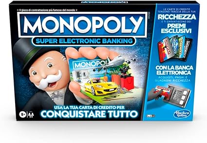 foto del prodotto hasbro monopoly super electronic banking