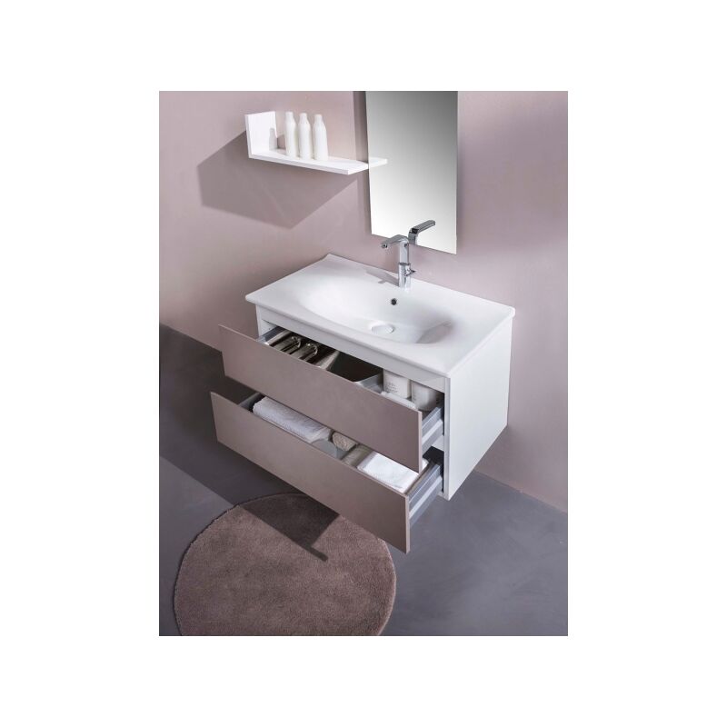 foto del prodotto hatria lavabo 80 sospeso bianco monoforo le fiabe