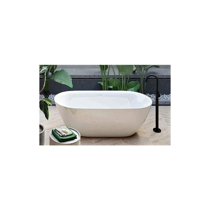 foto del prodotto hatria vasca freestanding ovale bianca colore bianco matt
