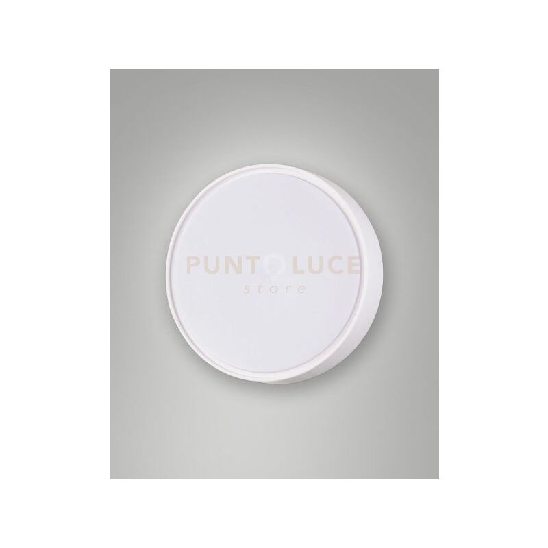foto del prodotto hatton plafoniera bianca led 14w 3000k 1600lm d.25cm c sensore