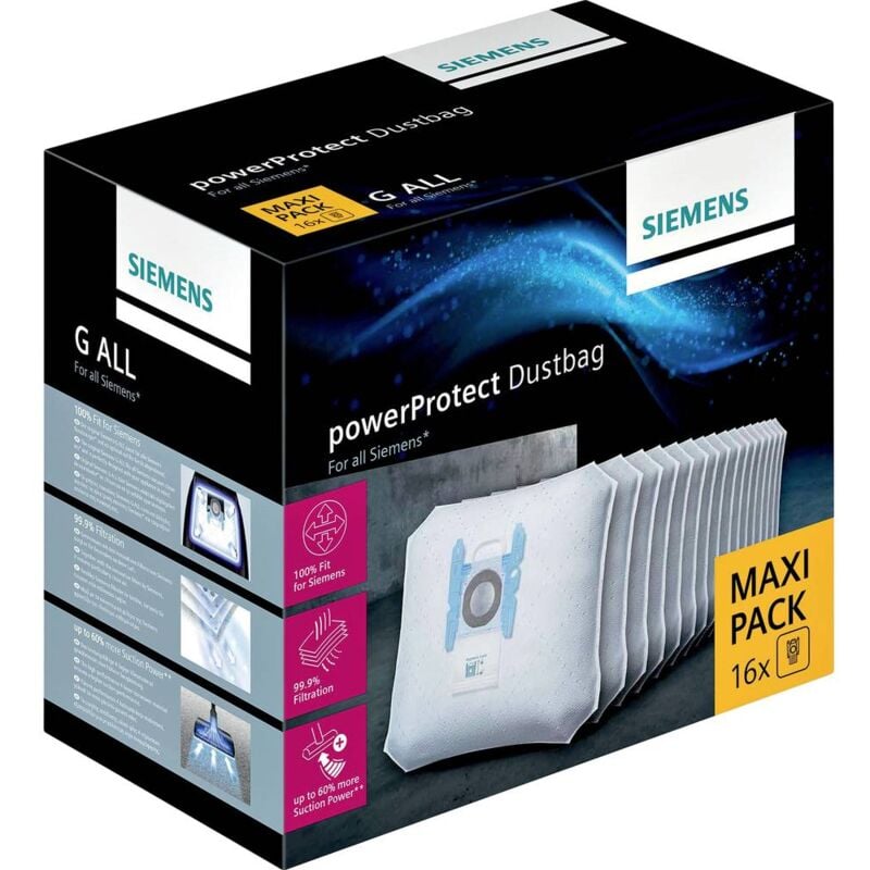 foto del prodotto hausger te vz16gall vz16gall confezione sacchetti aspirapolvere siemens