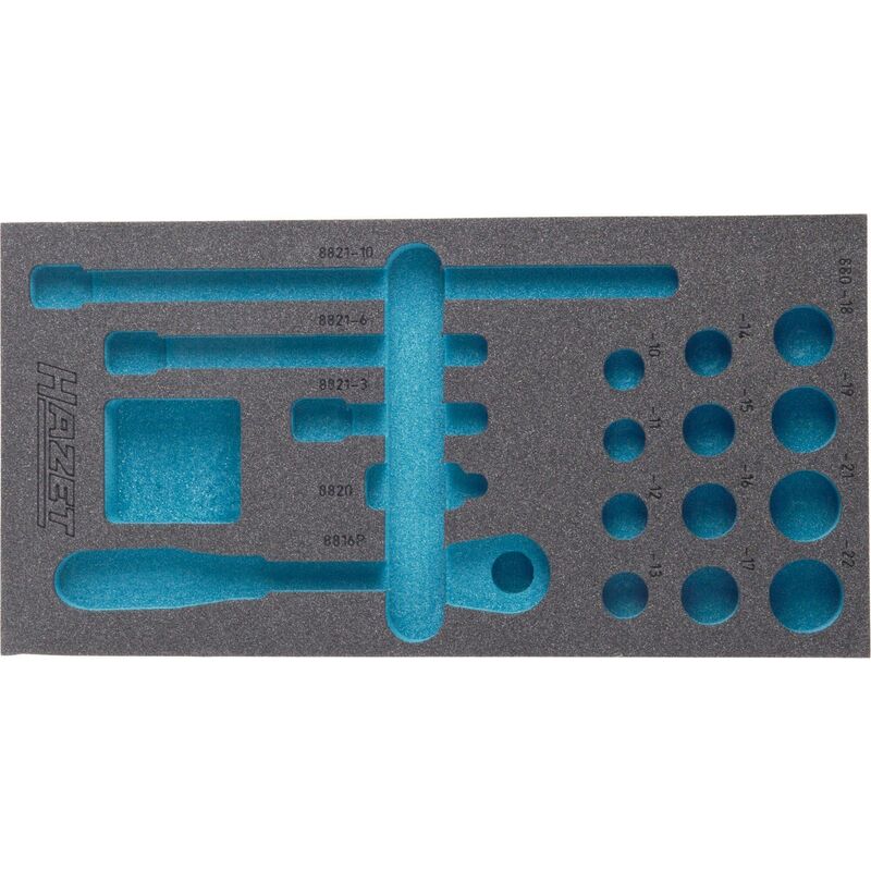 foto del prodotto hazet alloggiamento in espanso morbido bicomponente 163 181l l x p 342 mm x 172 mm