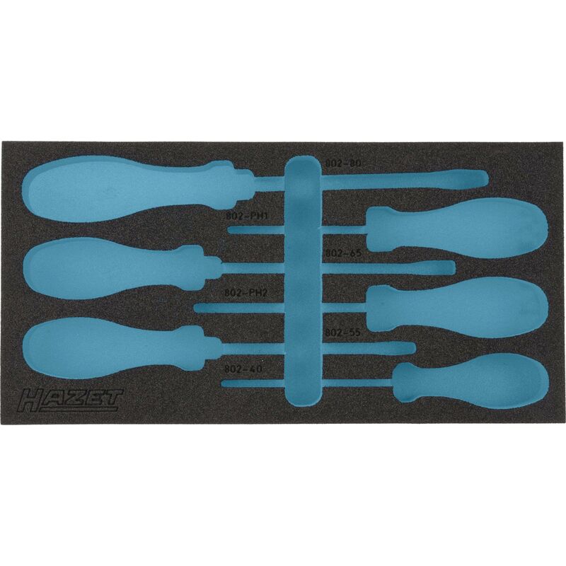 foto del prodotto hazet alloggiamento in espanso morbido bicomponente 163 184l l x p 342 mm x 172 mm