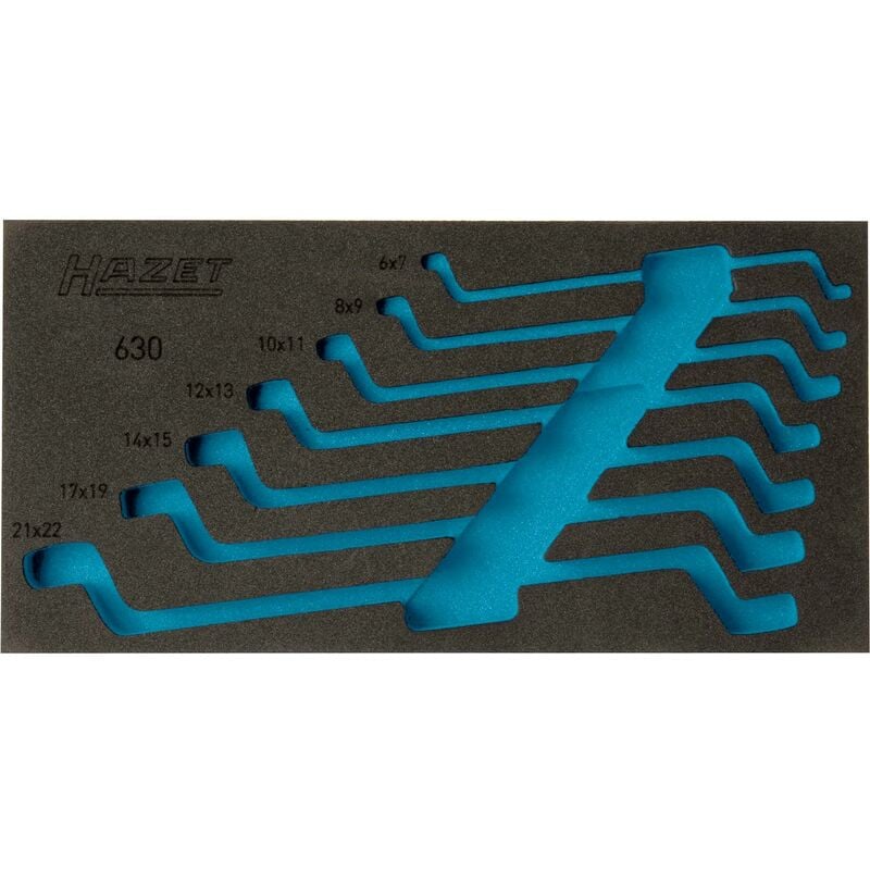 foto del prodotto hazet alloggiamento in espanso morbido bicomponente 163 296l l x p 342 mm x 172 mm