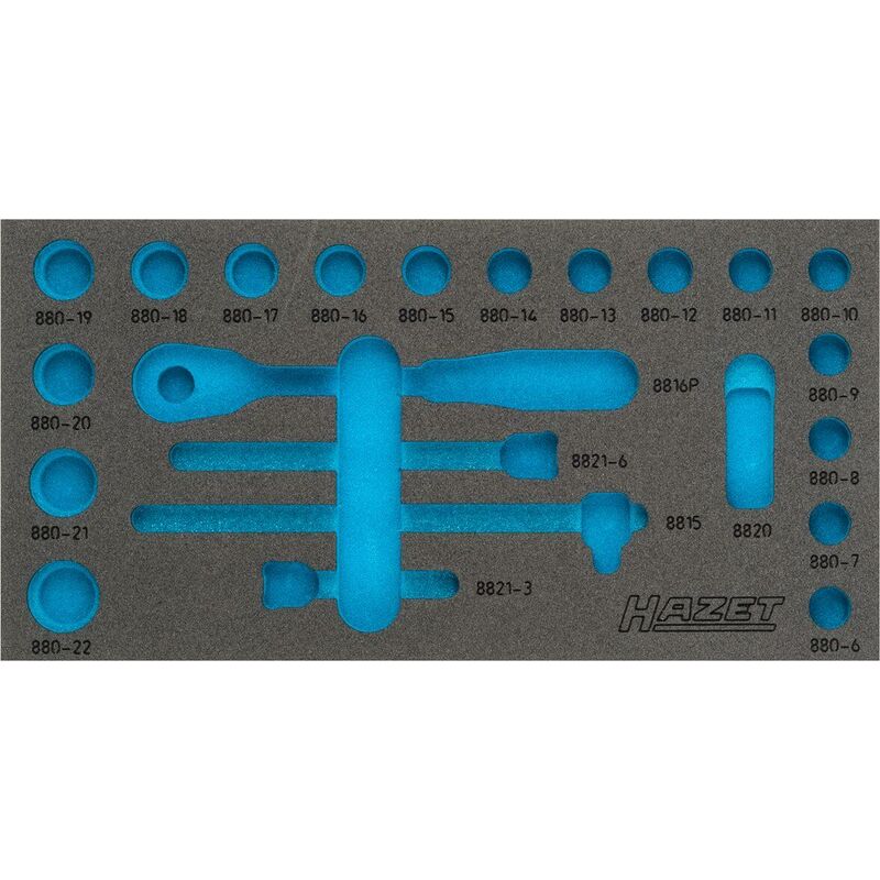foto del prodotto hazet alloggiamento in espanso morbido bicomponente 163 353l l x p 342 mm x 172 mm