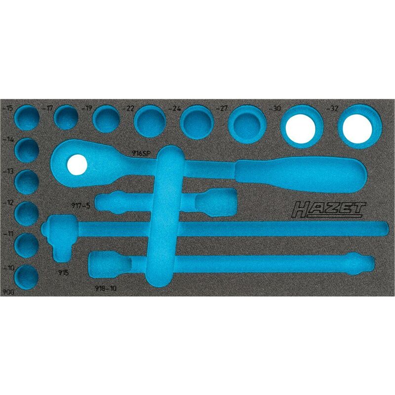 foto del prodotto hazet alloggiamento in espanso morbido bicomponente 163 358l l x p 342 mm x 172 mm