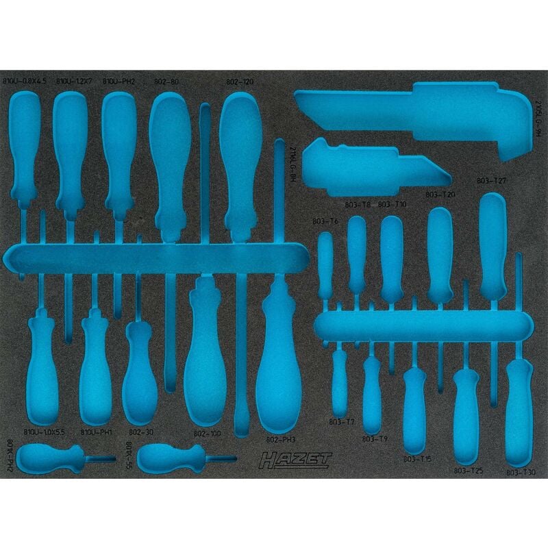 foto del prodotto hazet alloggiamento in espanso morbido bicomponente 163 373l l x p 519 mm x 392 mm