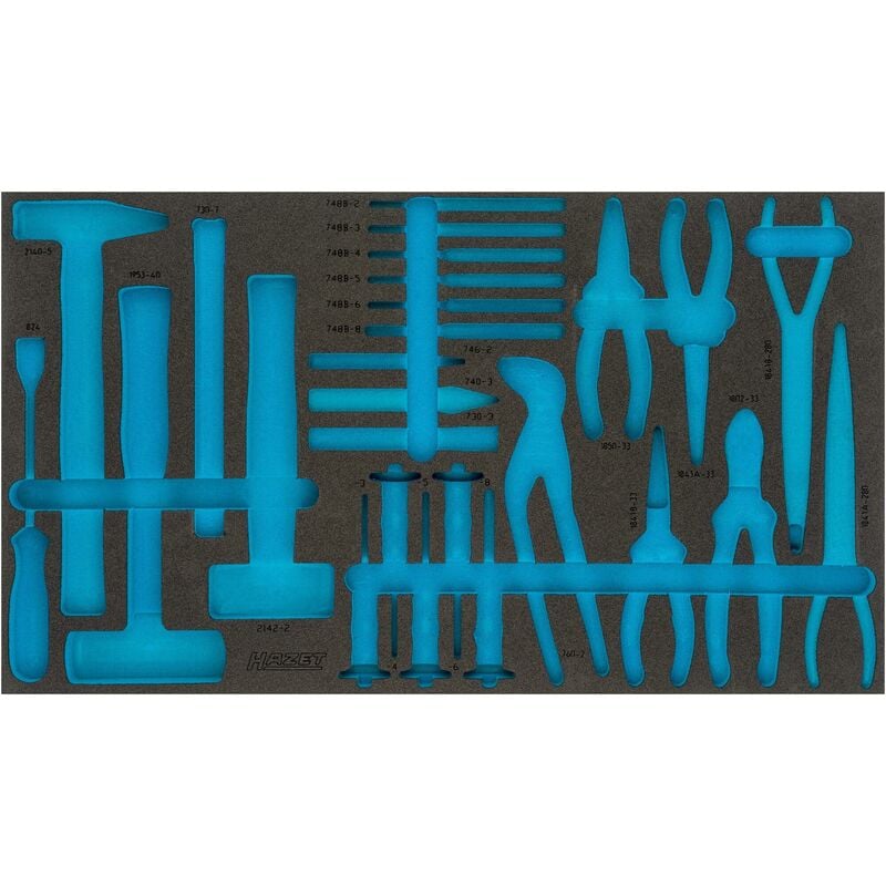 foto del prodotto hazet alloggiamento in espanso morbido bicomponente 163 479l l x p 691 mm x 392 mm