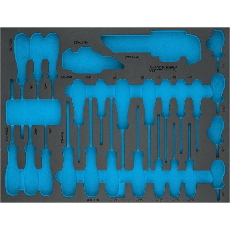 foto del prodotto hazet alloggiamento in espanso morbido bicomponente 163 526l l x p 519 mm x 392 mm