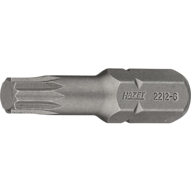 foto del prodotto hazet bit 2212 6 attacco esagonale, massiccio, 5 16 di pollice 8 mm profilo poligonale interno xzn ac m6