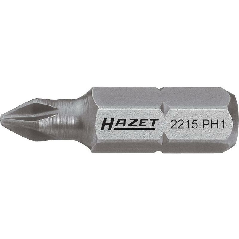 foto del prodotto hazet bit 2215 ph4 attacco esagonale, massiccio, 1 4 di pollice 6,3 mm profilo intaglio a croce ph ac ph4