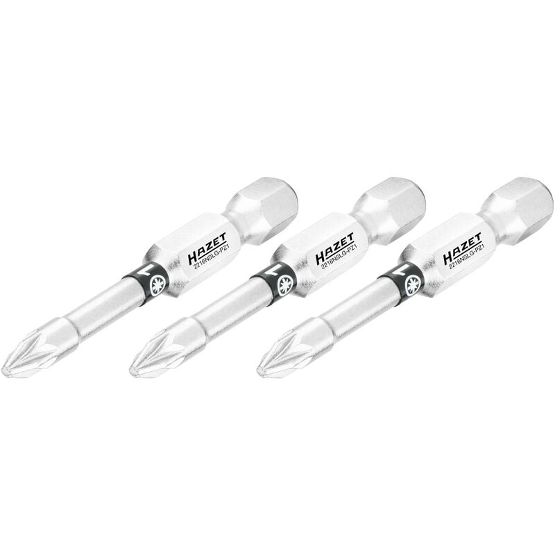 foto del prodotto hazet bit 2216nslg pz1 3 attacco esagonale, massiccio, 1 4 di pollice 6,3 mm profilo pozidriv pz 3 pezzi ac pz1