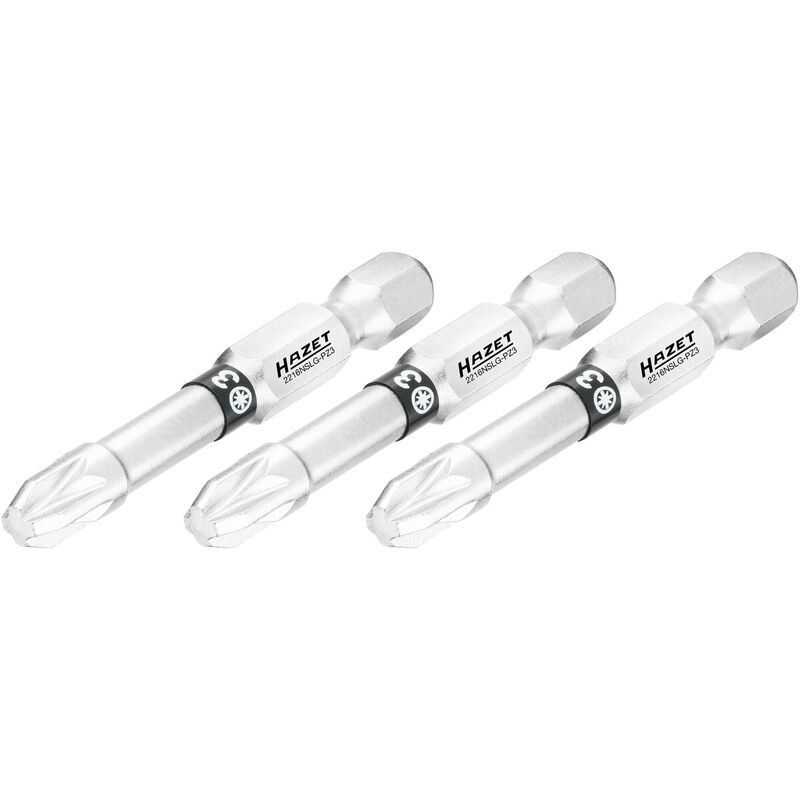 foto del prodotto hazet bit 2216nslg pz3 3 attacco esagonale, massiccio, 1 4 di pollice 6,3 mm profilo pozidriv pz 3 pezzi ac pz3