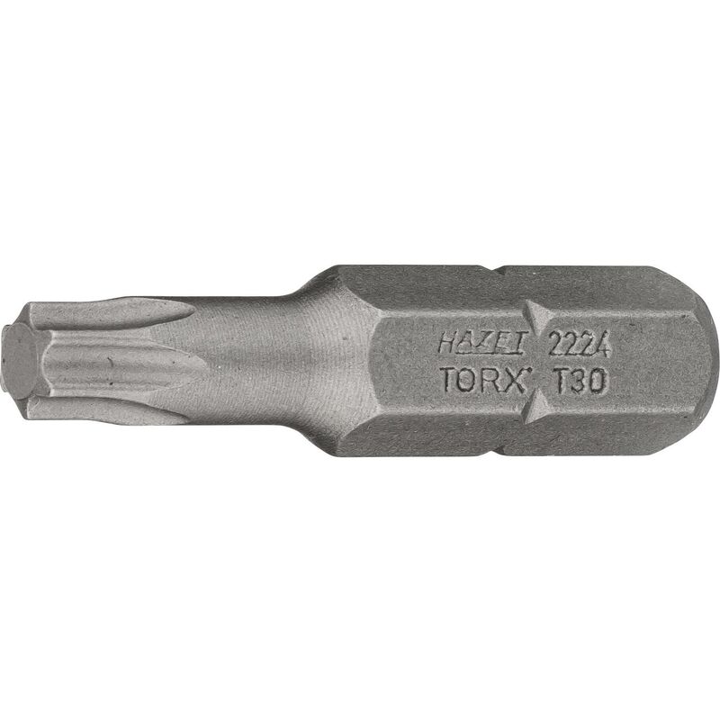 foto del prodotto hazet bit 2224 t30 attacco esagonale, massiccio, 5 16 di pollice 8 mm profilo interno torx ac t30