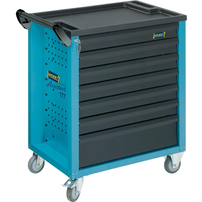 foto del prodotto hazet carrello portautensili assistente 177 7 cassetti, bassi 6 x 79 x 527 x 348 mm cassetti, alti 1 x 164 x 527 x 348 mm