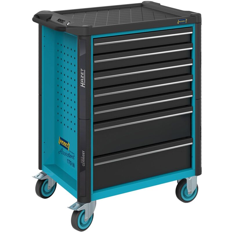 foto del prodotto hazet carrello portautensili assistente 179n 7 cassetti, bassi 5 x 81 x 522 x 398 mm cassetti, alti 2 x 166 x 522 x 398 mm