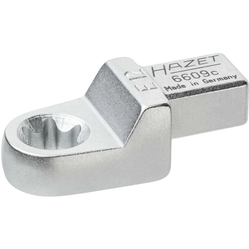 foto del prodotto hazet chiave ad anello ad innesto 6609c e12 attacco quadro ad innesto 9 x 12 mm, massiccio profilo esterno torx ac e12