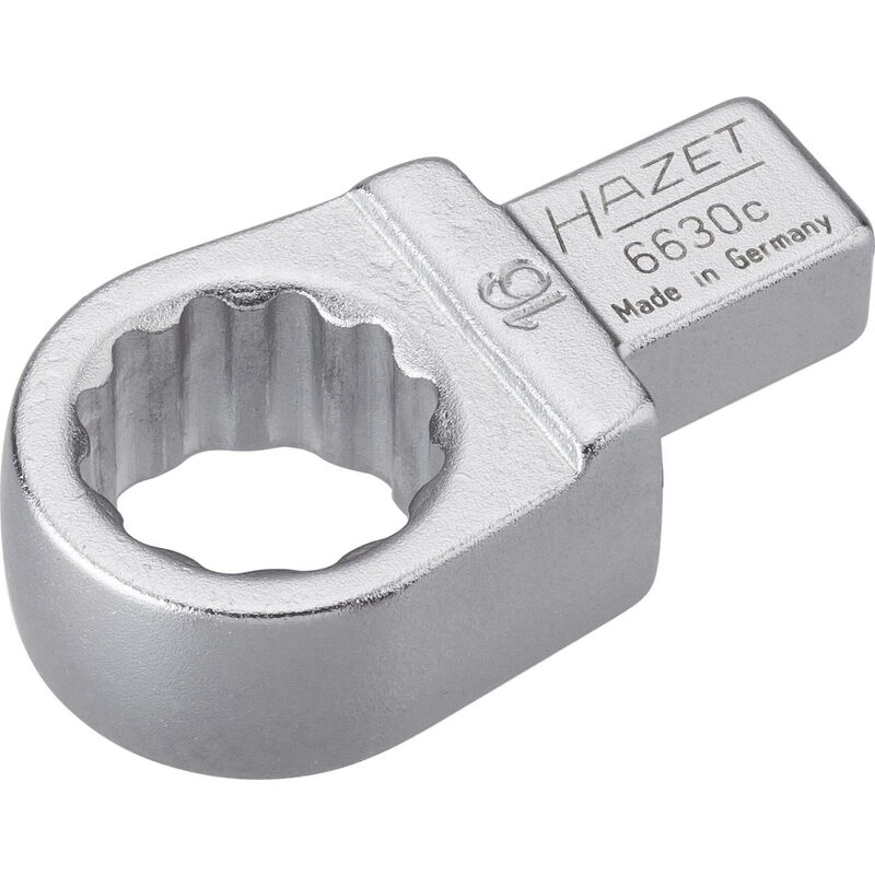 foto del prodotto hazet chiave ad anello ad innesto 6630c 16 attacco quadro ad innesto 9 x 12 mm, massiccio profilo trazione con doppio esagono esterno ac 16 mm