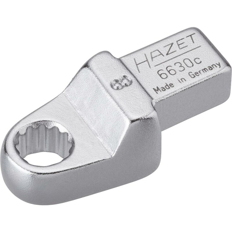 foto del prodotto hazet chiave ad anello ad innesto 6630c 8 attacco quadro ad innesto 9 x 12 mm, massiccio profilo trazione con doppio esagono esterno ac 8 mm