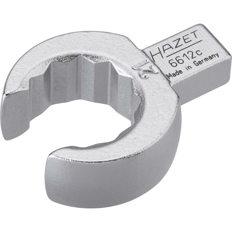 foto del prodotto hazet chiave ad anello ad innesto aperta 6612c 21 attacco quadro ad innesto 9 x 12 mm, massiccio profilo a doppio esagono esterno ac 21 mm