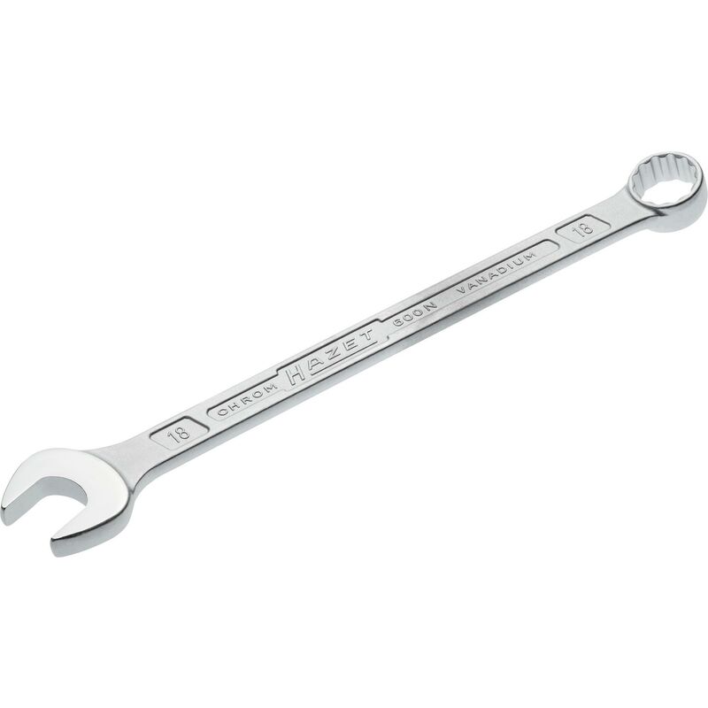 foto del prodotto hazet chiave combinata a forchetta ad anello 600n 18 profilo trazione con doppio esagono esterno ac 18 mm