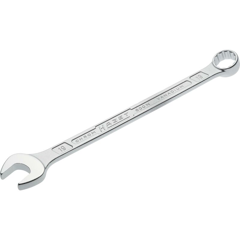 foto del prodotto hazet chiave combinata a forchetta ad anello 600n 19 profilo trazione con doppio esagono esterno ac 19 mm