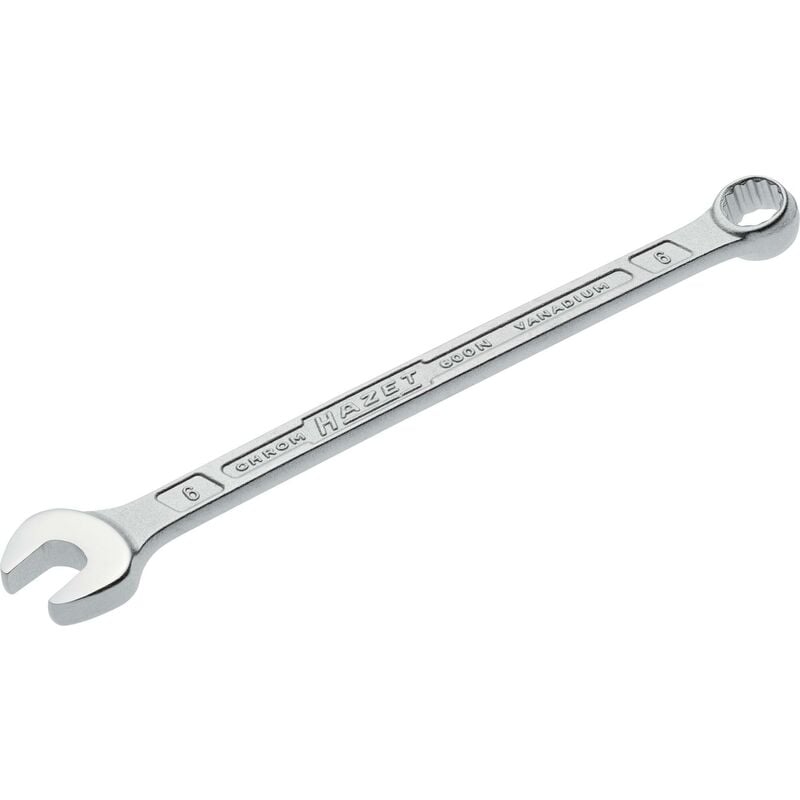 foto del prodotto hazet chiave combinata a forchetta ad anello 600n 6 profilo trazione con doppio esagono esterno ac 6 mm