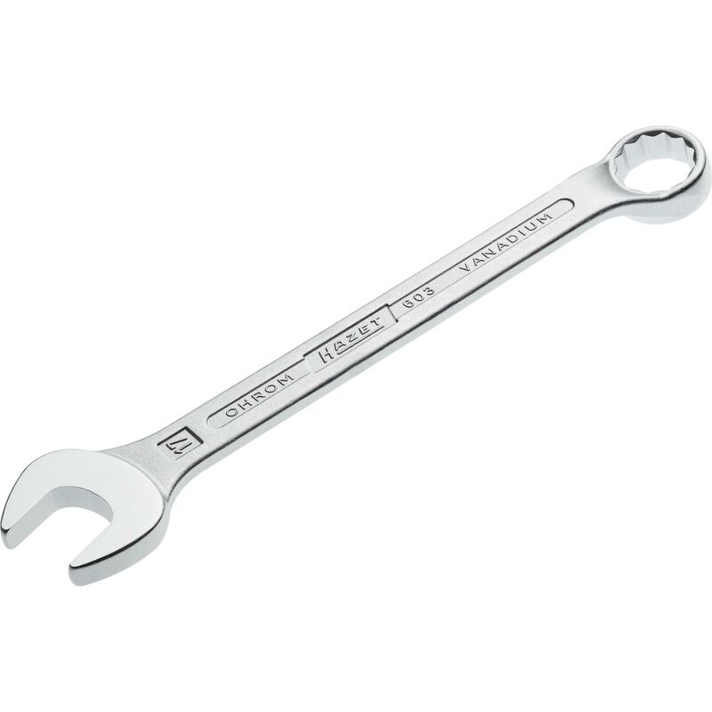 foto del prodotto hazet chiave combinata a forchetta ad anello 603 17 profilo trazione con doppio esagono esterno ac 17 mm