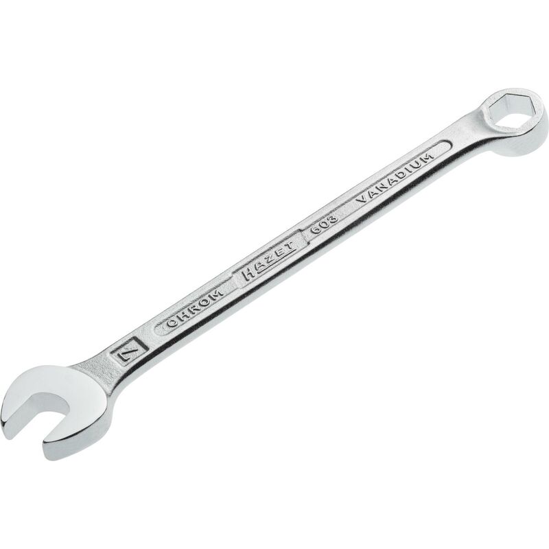foto del prodotto hazet chiave combinata a forchetta ad anello 603 7 profilo trazione esagono esterno ac 7 mm