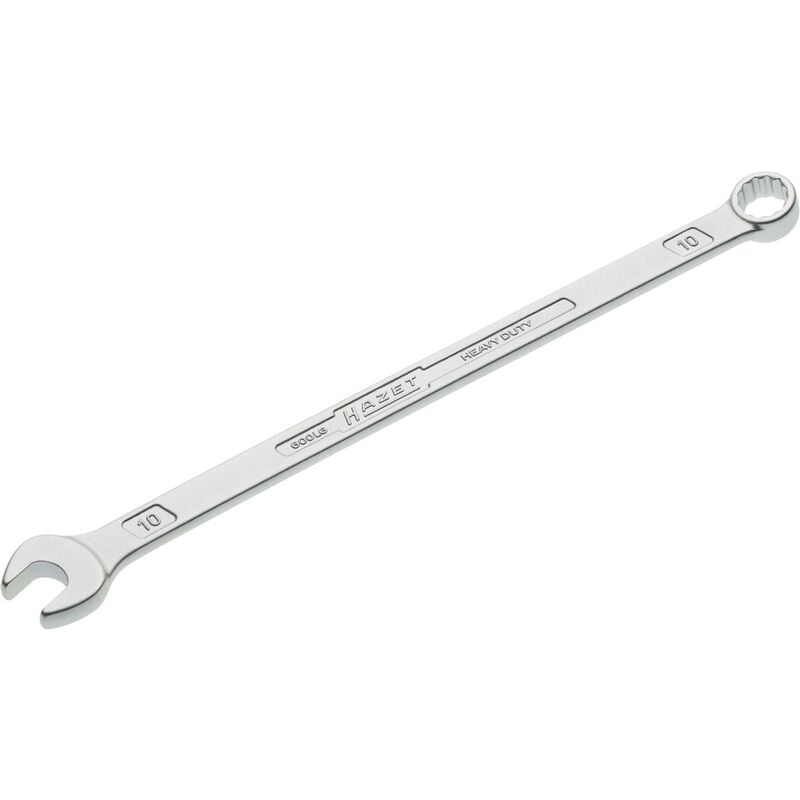 foto del prodotto hazet chiave combinata extra lunga forma sottile 600lg 10 profilo trazione con doppio esagono esterno ac 10 mm