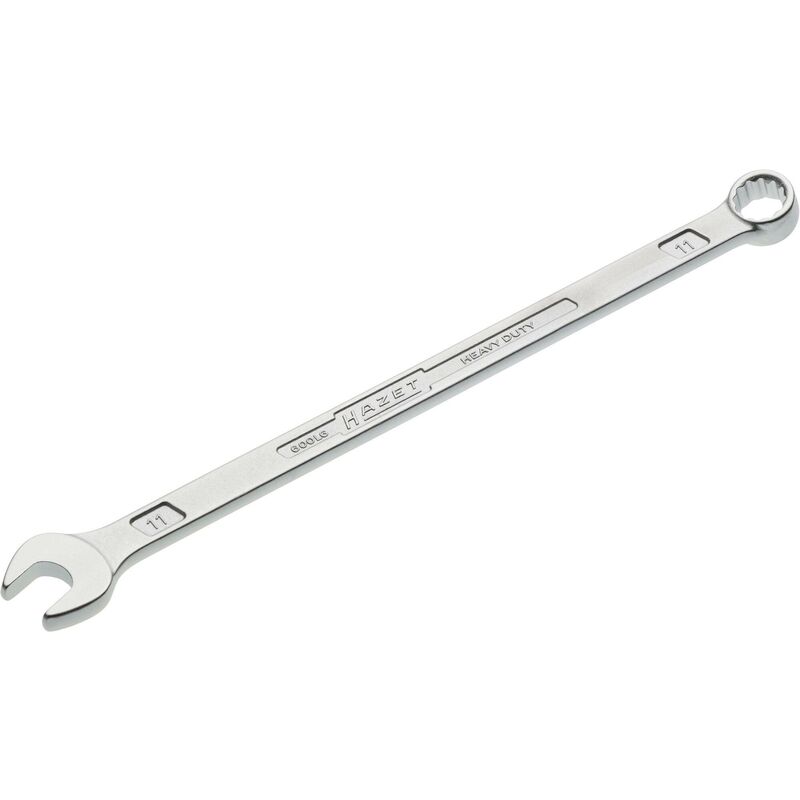 foto del prodotto hazet chiave combinata extra lunga forma sottile 600lg 11 profilo trazione con doppio esagono esterno ac 11 mm