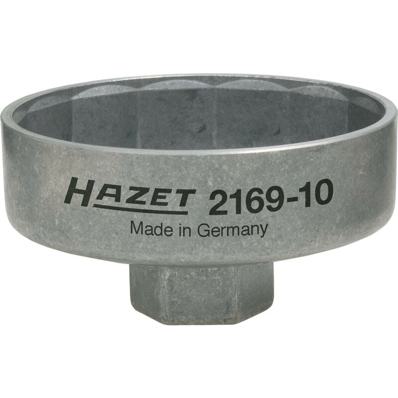 foto del prodotto hazet chiavi per filtro olio 2169 10 attacco quadro, cavo, 3 8 di pollice 10 mm profilo attacco esterno a 14 lati ac 74 mm