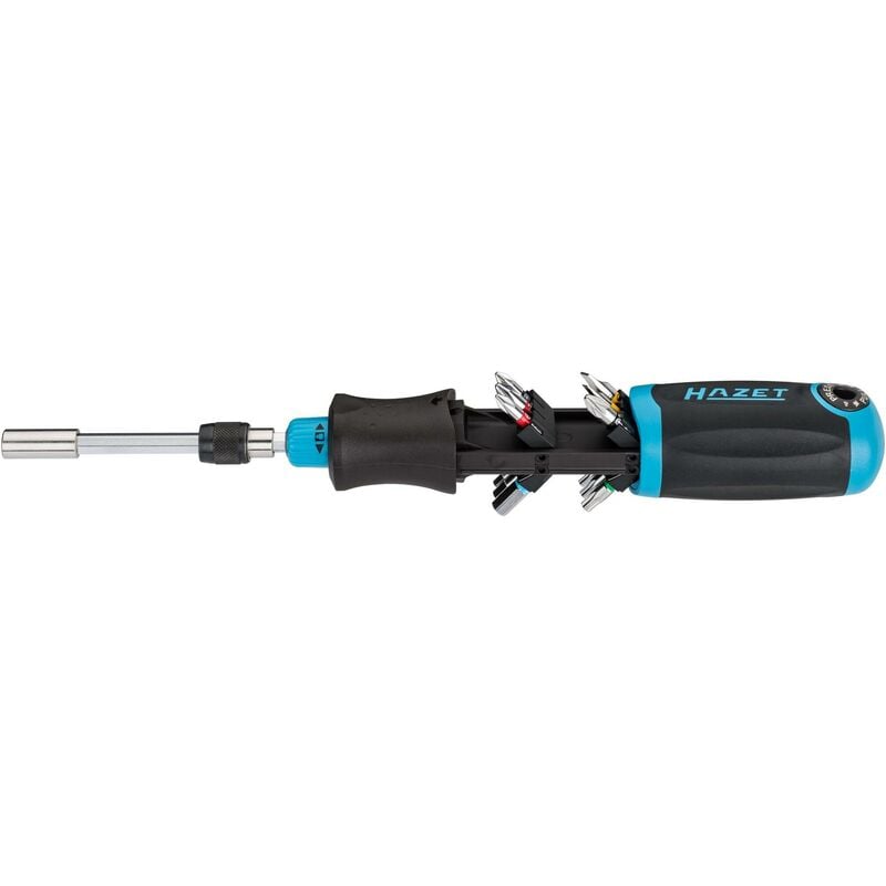foto del prodotto hazet giravite a cricchetto per bit 810r 3 profilo ad intaglio, profilo intaglio a croce ph, profilo pozidriv pz, profilo interno torx , profilo