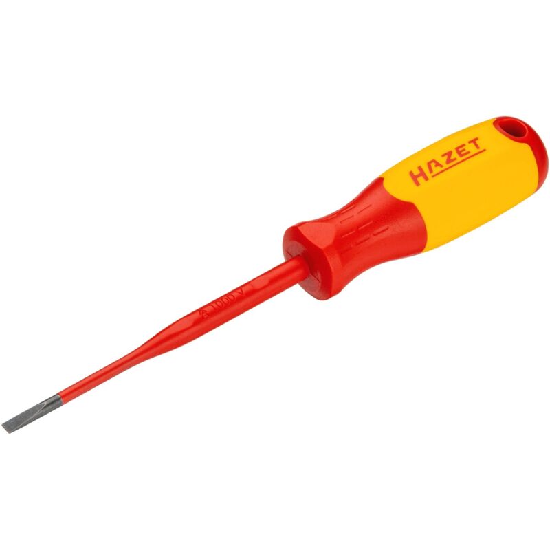 foto del prodotto hazet giravite per elettricisti con isolamento di protezione 811kv 35 profilo ad intaglio ac 0,6 x 3,5 mm