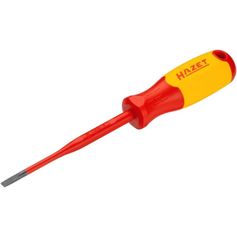 foto del prodotto hazet giravite per elettricisti con isolamento di protezione 811kv 40 profilo ad intaglio ac 0,8 x 4 mm
