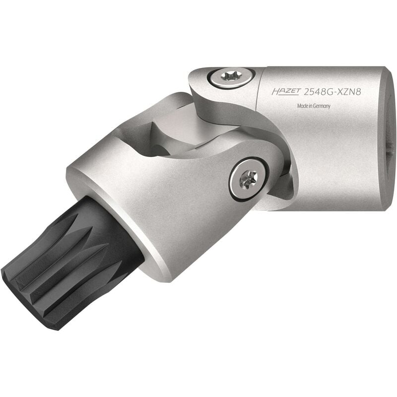 foto del prodotto hazet inserto a snodo 2548g xzn8 attacco quadro, cavo, 1 4 di pollice 6,3 mm profilo poligonale interno xzn ac m8