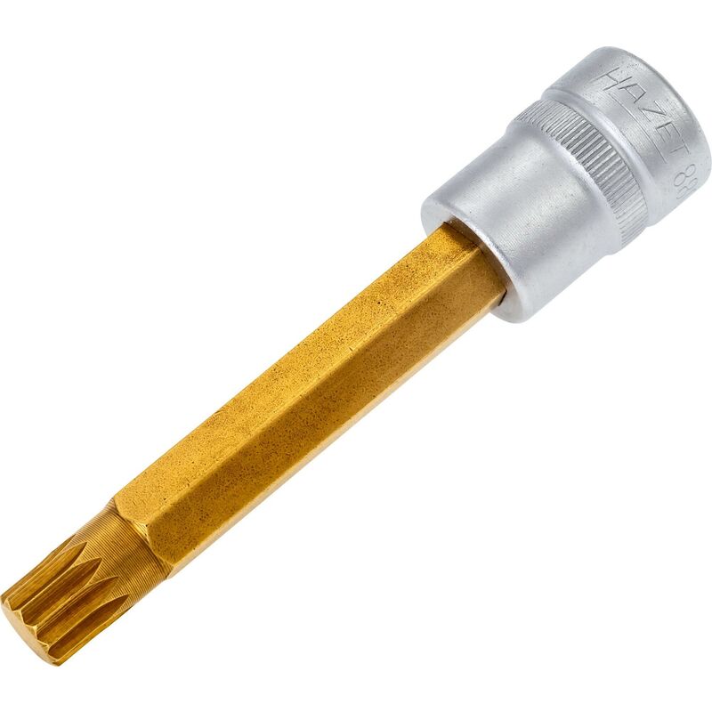 foto del prodotto hazet inserto chiave a bussola per giraviti 8808lg 10 attacco quadro, cavo, 3 8 di pollice 10 mm profilo poligonale interno xzn ac m10