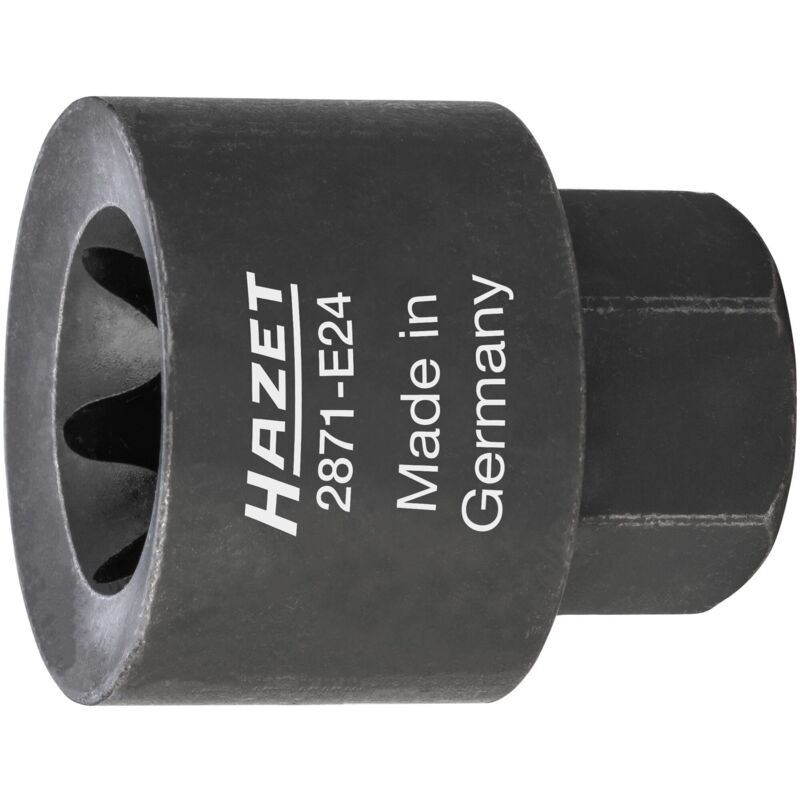 foto del prodotto hazet inserto per pinza del freno 2871 e24 attacco esagonale esterno 22 mm profilo esterno torx ac e24