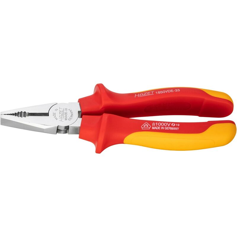 foto del prodotto hazet pinza universale con isolamento di protezione 1850vde 33 lunghezza 180 mm