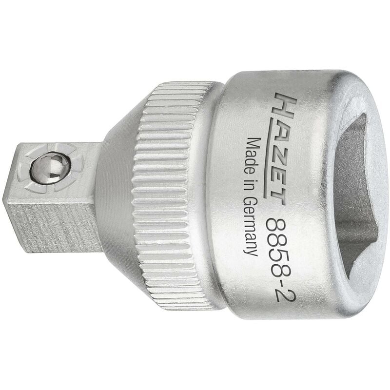 foto del prodotto hazet riduzione 8858 2 attacco quadro, cavo, 3 8 di pollice 10 mm attacco quadro, massiccio, 1 4 di pollice 6,3 mm lunghezza 26 mm