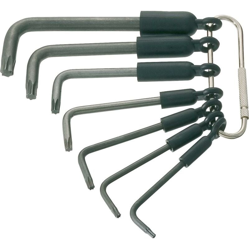 foto del prodotto hazet serie di giraviti ad angolo 2115 t 7r profilo interno torx 7 pezzi t8 t10 t15 t20 t25 t30 t40