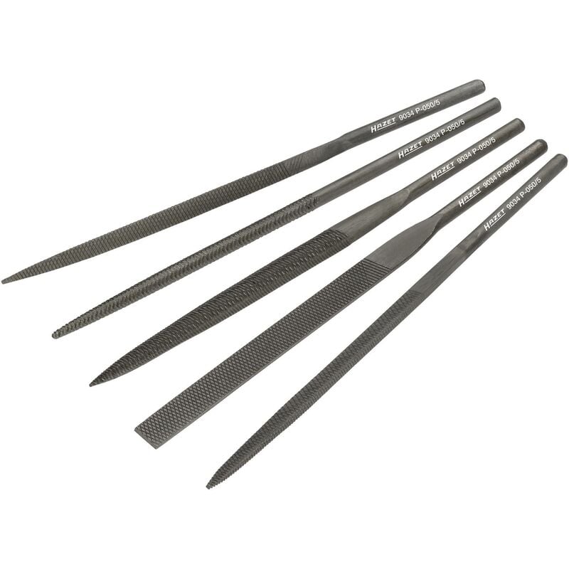 foto del prodotto hazet serie di lime 5 pezzi 9034p 050 5 lunghezza 135 mm