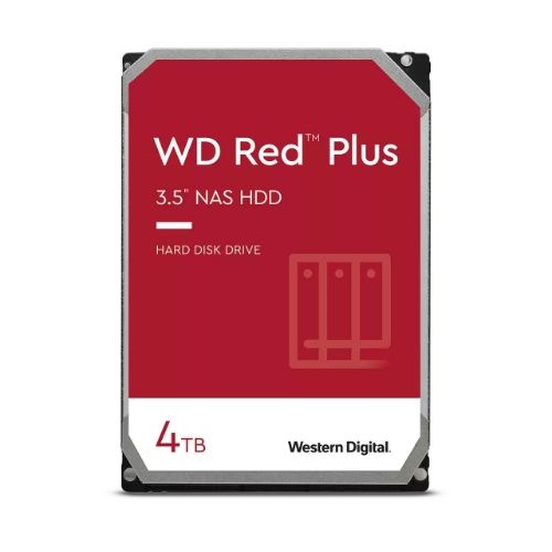 foto del prodotto hd wd sata3 4tb 3.5 red plus intellipower 256mb cache 24x7 nas hard drive wd40efpx
