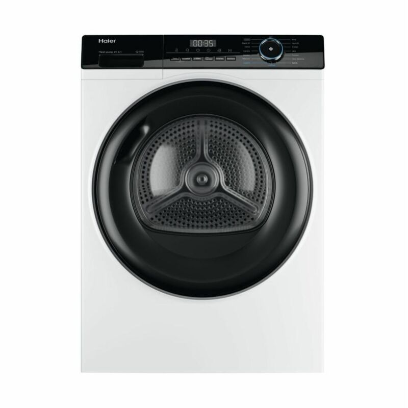 foto del prodotto hd90 a3939 asciugatrice libera installazione caricamento frontale 9 kg a bianco haier